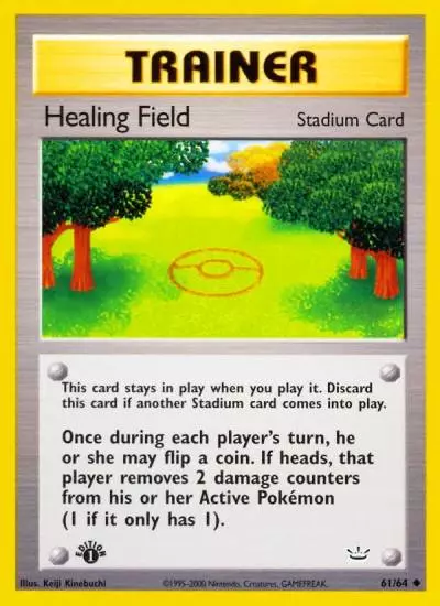 Healing Field 61/64 Neo Revelation Pokemon card