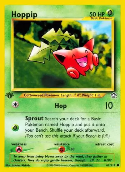 Hoppip 61/111 Neo Genesis Pokemon card