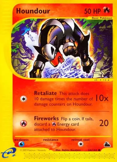 Houndour 66/144 Skyridge Pokemon card