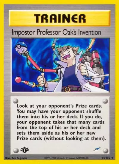Impostor Professor Oak's Invention 94/105 Neo Destiny Pokemon card