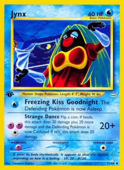 Jynx 31/64 Neo Revelation Pokemon card