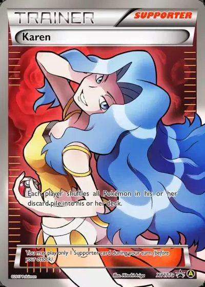 Karen XY177a/211 XY Black Star Promos Pokemon card
