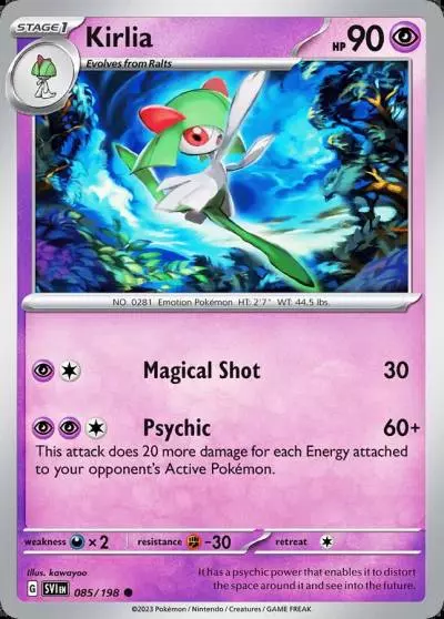 Kirlia 85/198 Scarlet & Violet Pokemon card