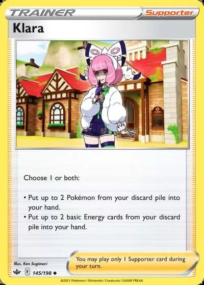 Klara 145/198 Chilling Reign Pokemon card