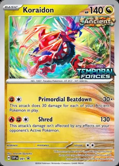 Koraidon 91/165 Scarlet & Violet Black Star Promos Pokemon card