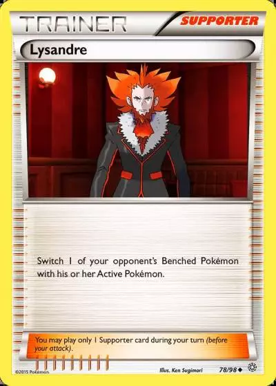 Lysandre 78/98 Ancient Origins Pokemon card
