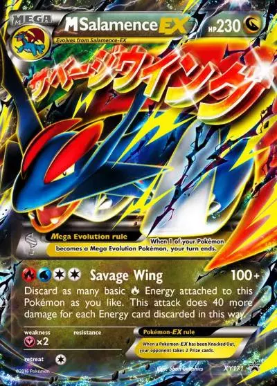 M Salamence-EX XY171/211 XY Black Star Promos Pokemon card