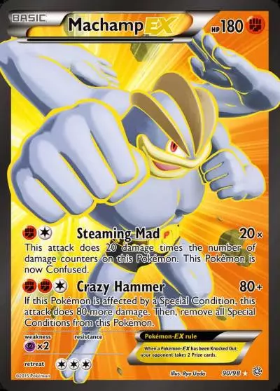 Machamp-EX 90/98 Ancient Origins Pokemon card