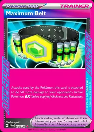 Maximum Belt 154/162 Temporal Forces Pokemon card