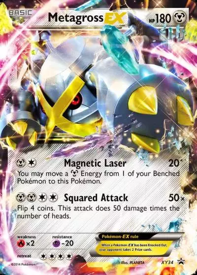 Metagross-EX XY34/211 XY Black Star Promos Pokemon card