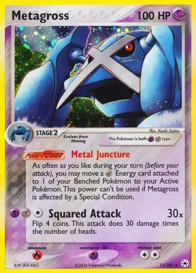 Metagross 11/101 Hidden Legends Pokemon card