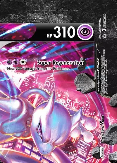 Mewtwo V-UNION SWSH160/307 SWSH Black Star Promos Pokemon card