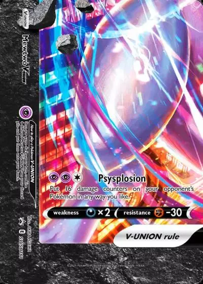 Mewtwo V-UNION SWSH161/307 SWSH Black Star Promos Pokemon card
