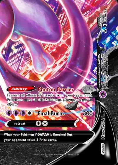 Mewtwo V-UNION SWSH162/307 SWSH Black Star Promos Pokemon card