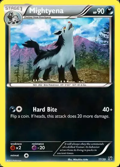 Mightyena 17/39 Kalos Starter Set Pokemon card