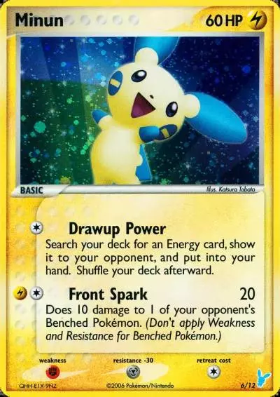 Minun 6/12 EX Trainer Kit 2 Minun Pokemon card
