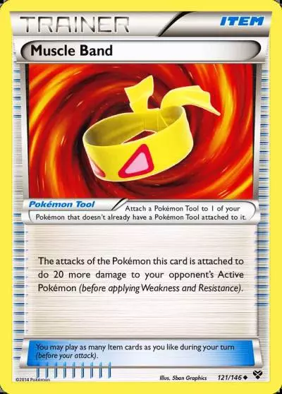 Muscle Band 121/146 XY Pokemon card
