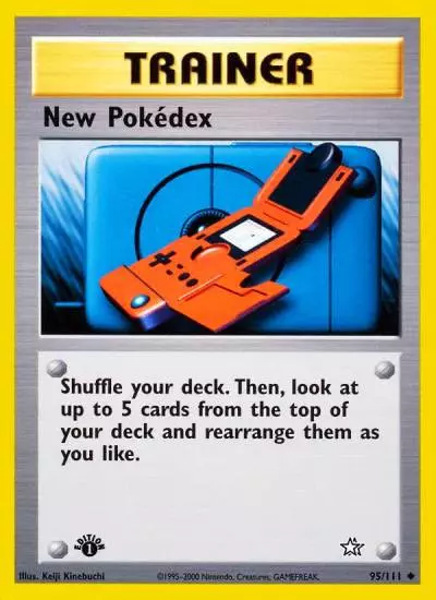 New Pokédex 95/111 Neo Genesis Pokemon card