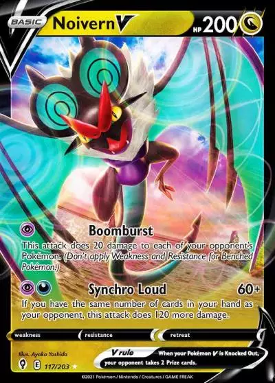 Noivern V 117/203 Evolving Skies Pokemon card