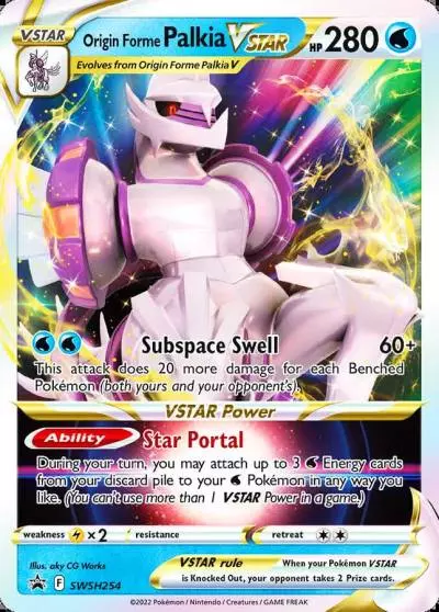 Origin Forme Palkia VSTAR SWSH254/307 SWSH Black Star Promos Pokemon card