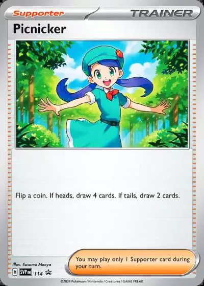 Picnicker 114/165 Scarlet & Violet Black Star Promos Pokemon card