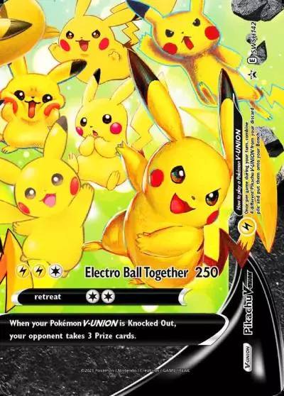 Pikachu V-UNION SWSH142/307 SWSH Black Star Promos Pokemon card