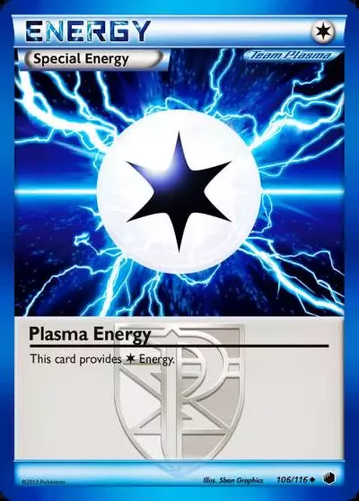 Plasma Energy 106/116 Plasma Freeze Pokemon card