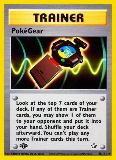 PokéGear 88/111 Neo Genesis Pokemon card