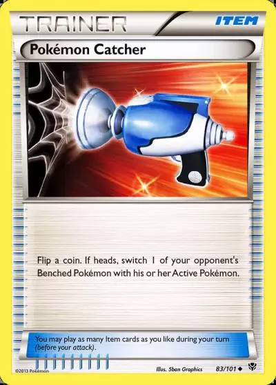 Pokémon Catcher 83/101 Plasma Blast Pokemon card