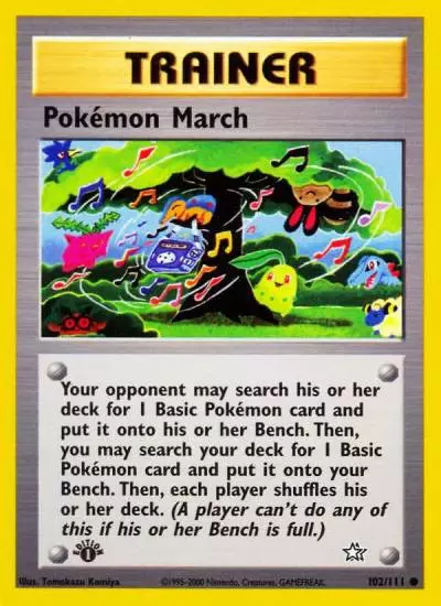 Pokémon March 102/111 Neo Genesis Pokemon card