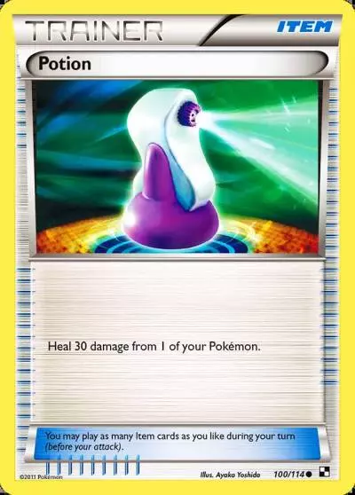 Potion 100/114 Black & White Pokemon card