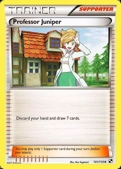 Professor Juniper 101/114 Black & White Pokemon card