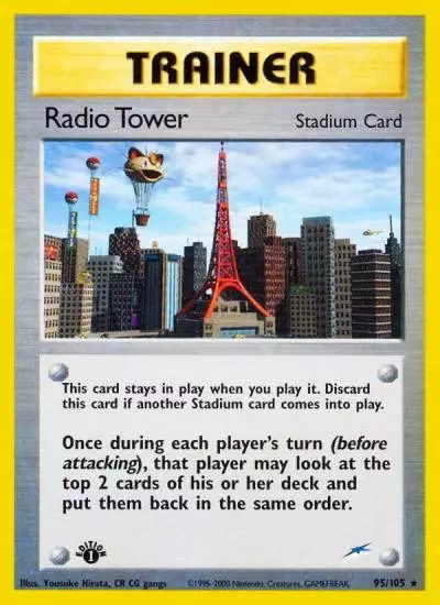 Radio Tower 95/105 Neo Destiny Pokemon card