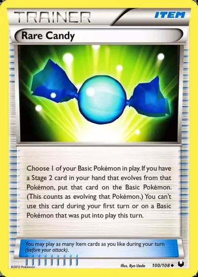 Rare Candy 100/108 Dark Explorers Pokemon card