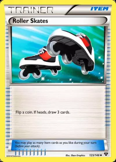 Roller Skates 125/146 XY Pokemon card