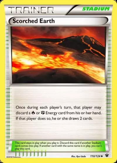 Scorched Earth 110/124 Fates Collide Pokemon card