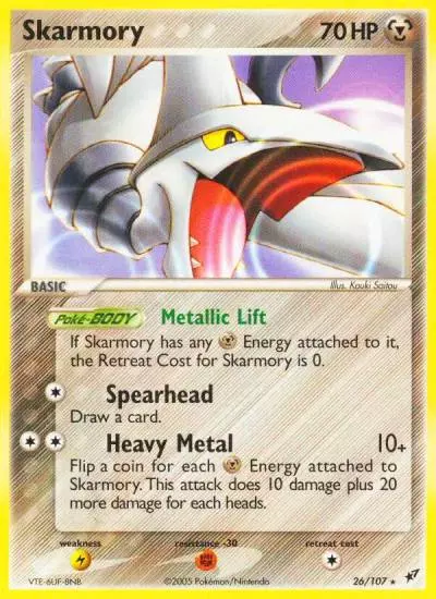 Skarmory 26/107 Deoxys Pokemon card