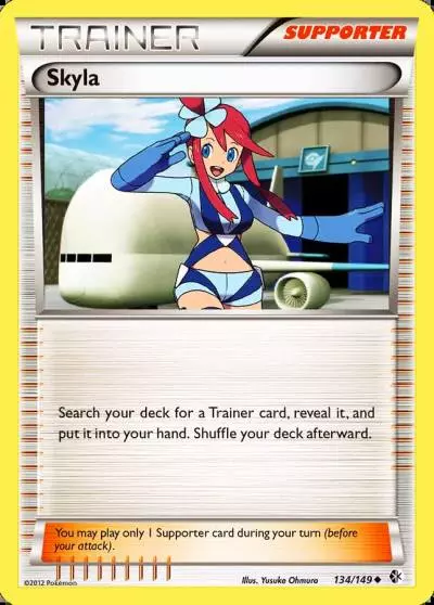 Skyla 134/149 Boundaries Crossed Pokemon card