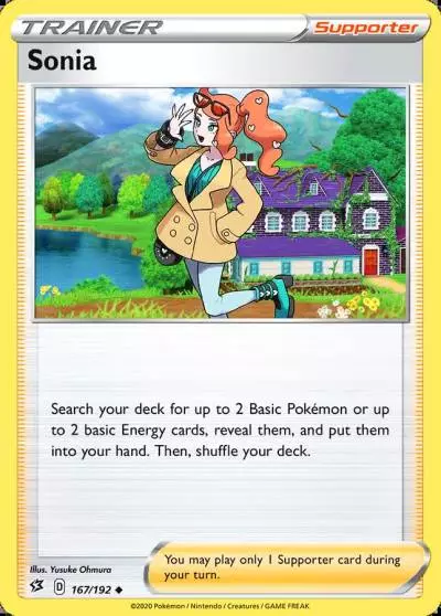 Sonia 167/192 Rebel Clash Pokemon card
