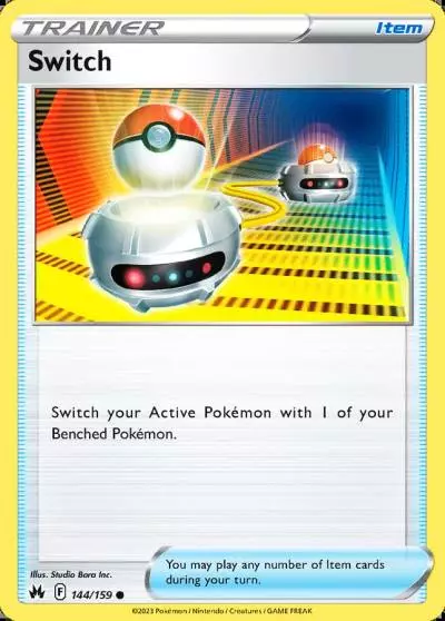 Switch 144/159 Crown Zenith Pokemon card