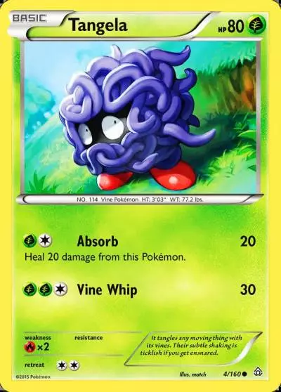 Tangela 4/160 Primal Clash Pokemon card