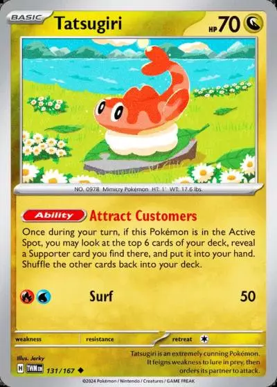 Tatsugiri 131/167 Twilight Masquerade Pokemon card