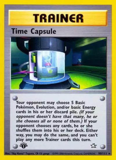 Time Capsule 90/111 Neo Genesis Pokemon card