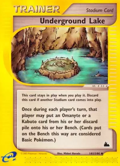 Underground Lake 141/144 Skyridge Pokemon card