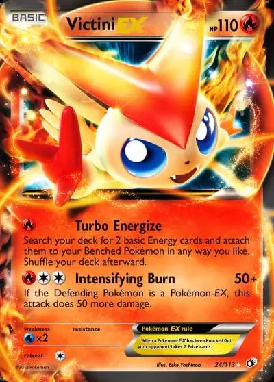 Victini-EX 24/113 Legendary Treasures Pokemon card