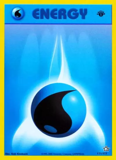 Water Energy 111/111 Neo Genesis Pokemon card