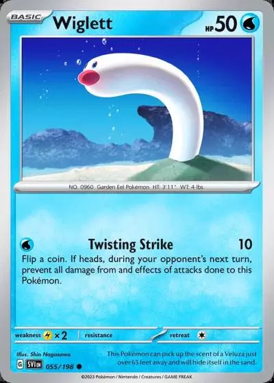 Wiglett 55/198 Scarlet & Violet Pokemon card