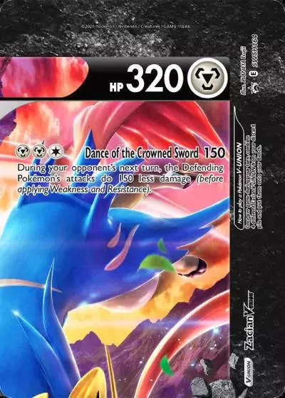 Zacian V-UNION SWSH164/307 SWSH Black Star Promos Pokemon card