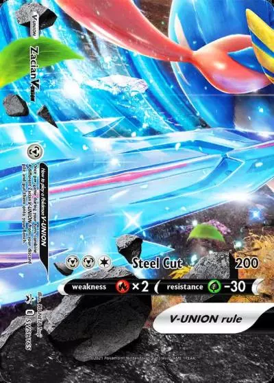 Zacian V-UNION SWSH165/307 SWSH Black Star Promos Pokemon card
