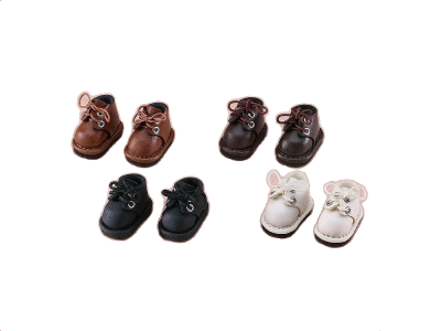 Nendoroid Doll Leather Shoes (Black/White/Light Brown/Dark Brown)